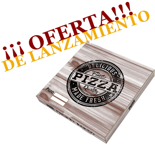 caja pizza en carton kraft gran oferta 